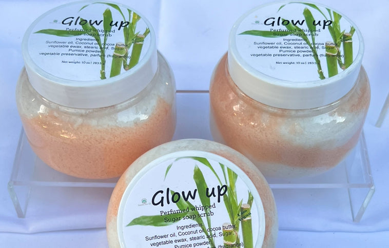Glow up - foaming sugar scrub