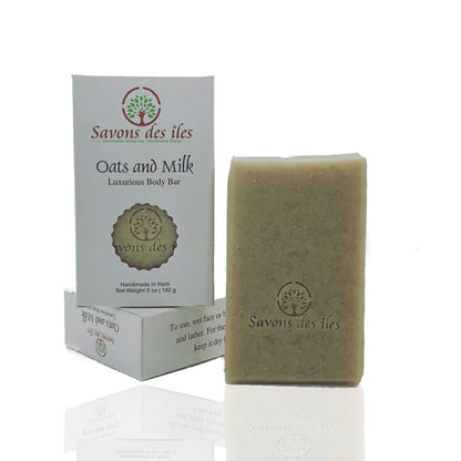 Savon à l'avoine et au lait